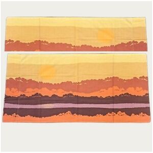 Vintage Marlborough Sunset Landscape King Pillow Cases Muslin Blend